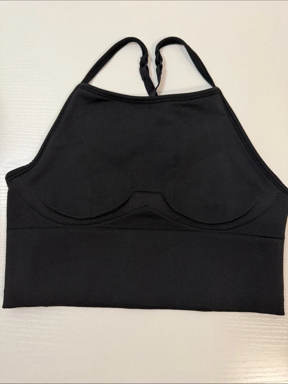 Lululemon Ebb To Street Bra Long Line - Black - Yoga High Neck A/B Cup
